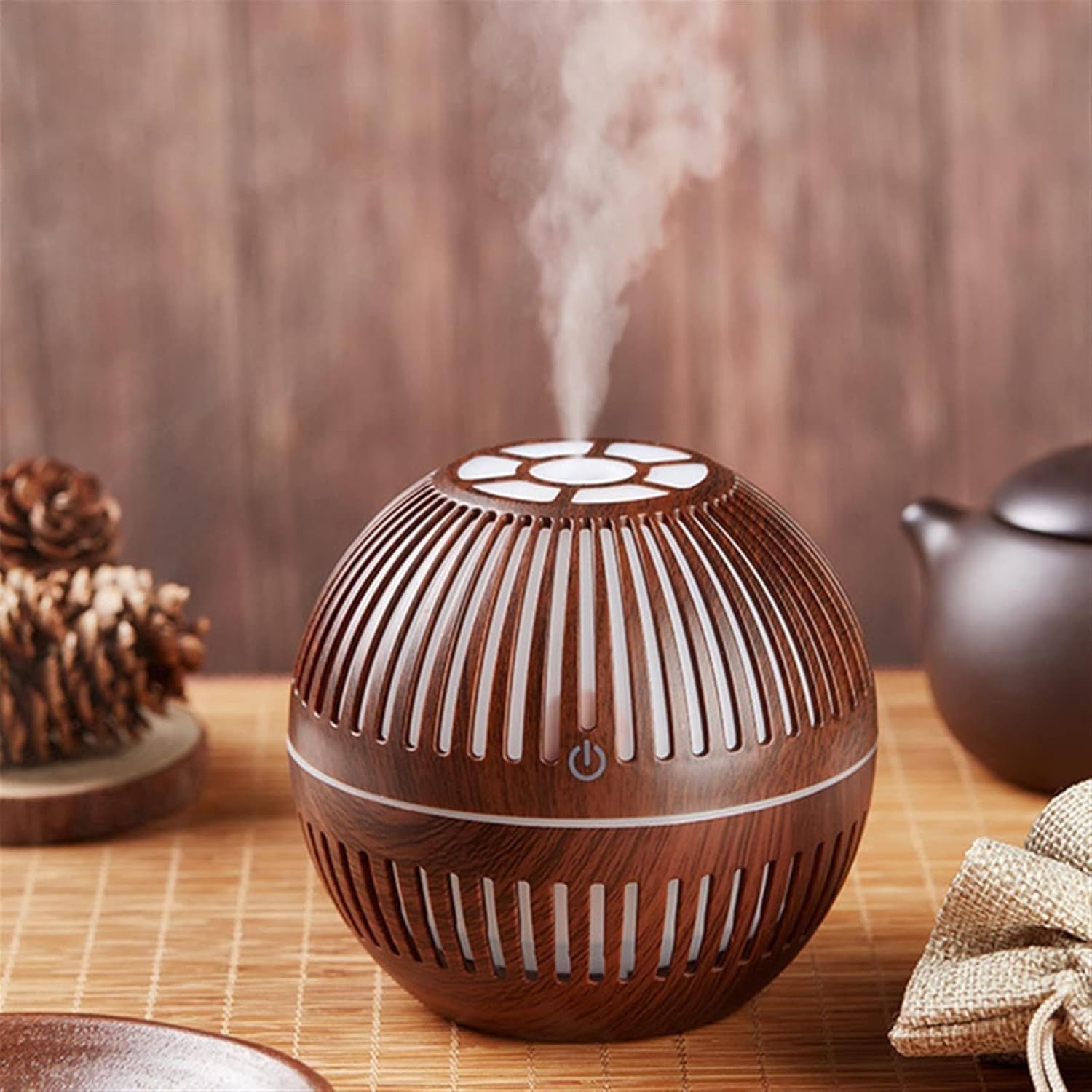 Wtrtr 150ml Ultrasonic Essential Oil Diffuser 7 Color Light